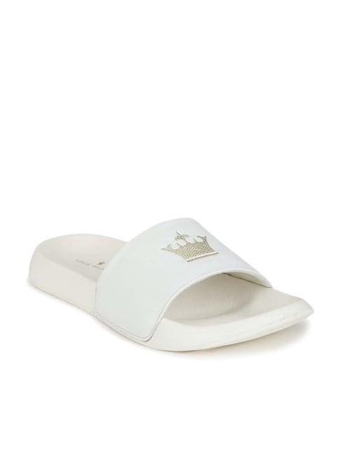 louis philippe men's white slides