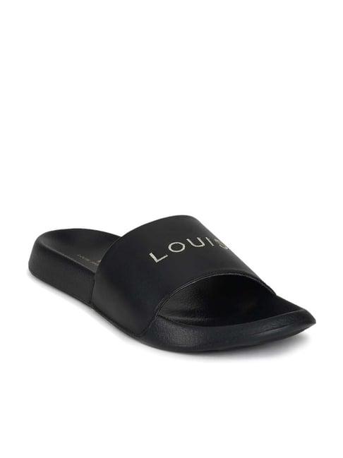 louis philippe men's black slides