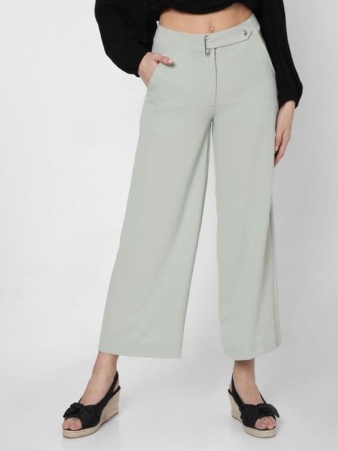 vero moda desert sage flared fit pants