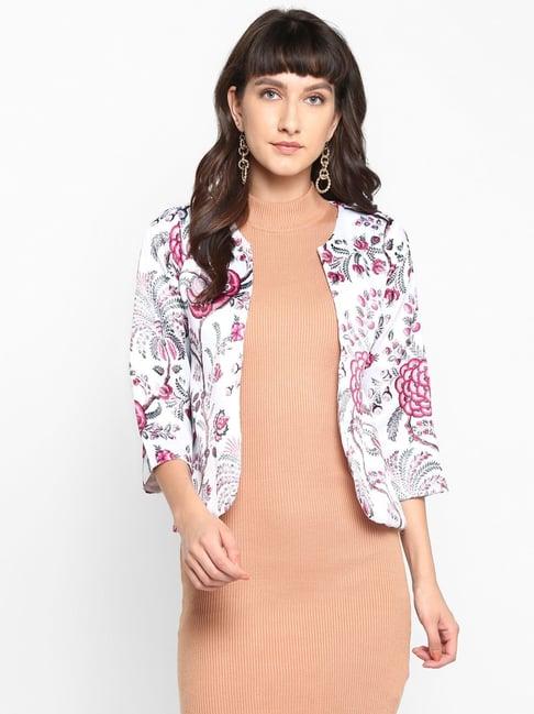 hangup white printed jacket