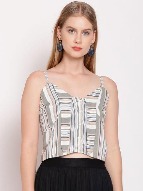 zink london multicolor striped top