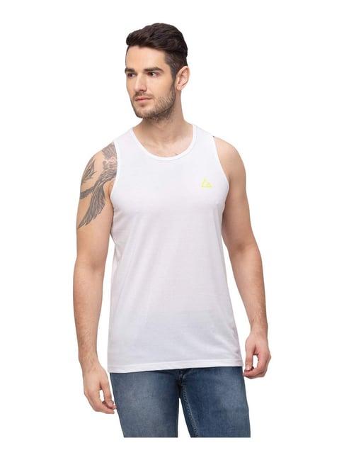 giordano white cotton comfort fit t-shirt