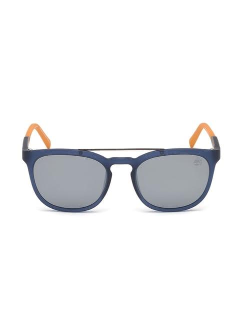 timberland blue round sunglasses for men