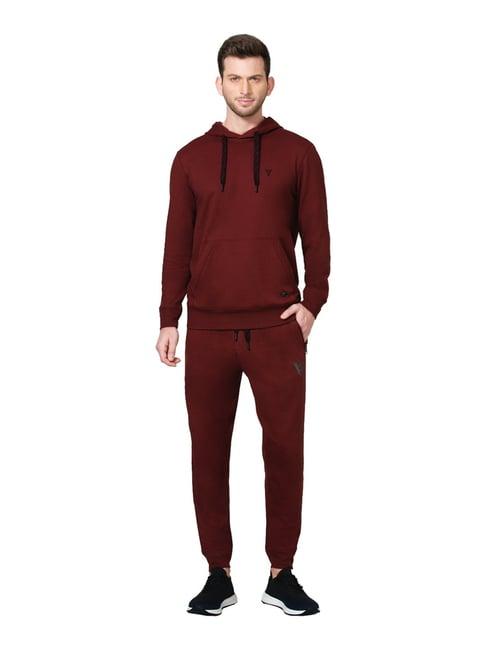 van heusen maroon revolutionary g99 plus antiviral travelsafe joggers