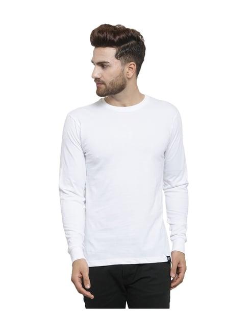 friskers white comfort fit cotton t-shirt