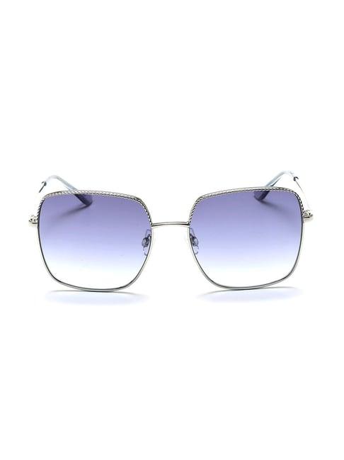 bebe bb3040 blue gradient square sunglasses