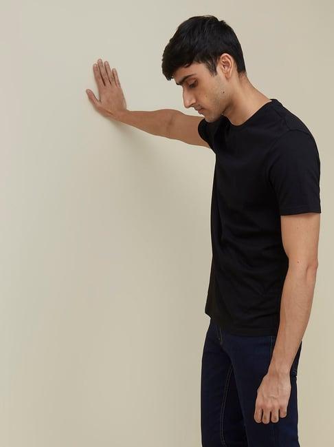 wes casuals by westside black eco-save slim fit t-shirt