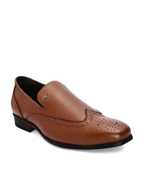 san frissco men's tan casual loafers