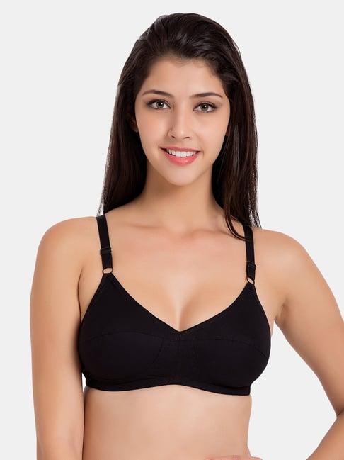 souminie black non wired non padded minimizer bra