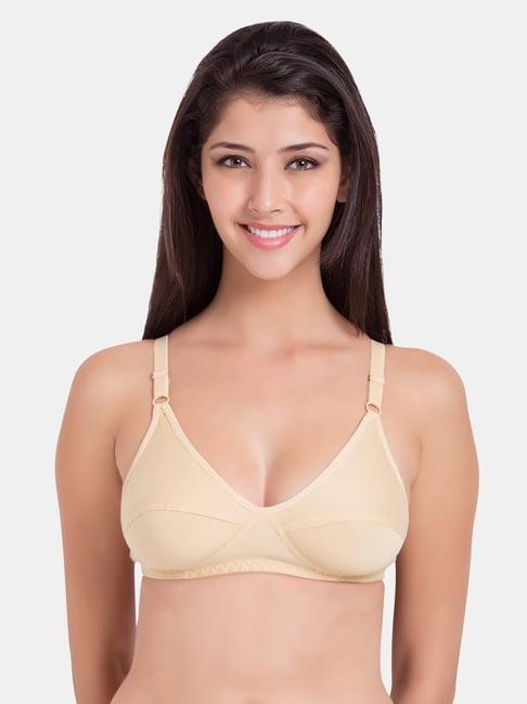 souminie beige non wired non padded minimizer bra