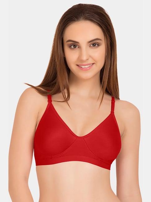 tweens red non wired non padded t-shirt bra