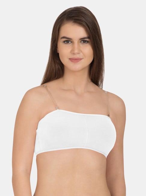 tweens white non wired padded bandeau bra