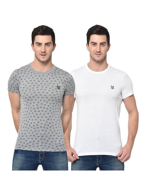 vimal jonney multicolor crew t-shirt - pack of 2