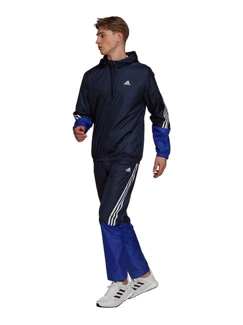 adidas navy tracksuit