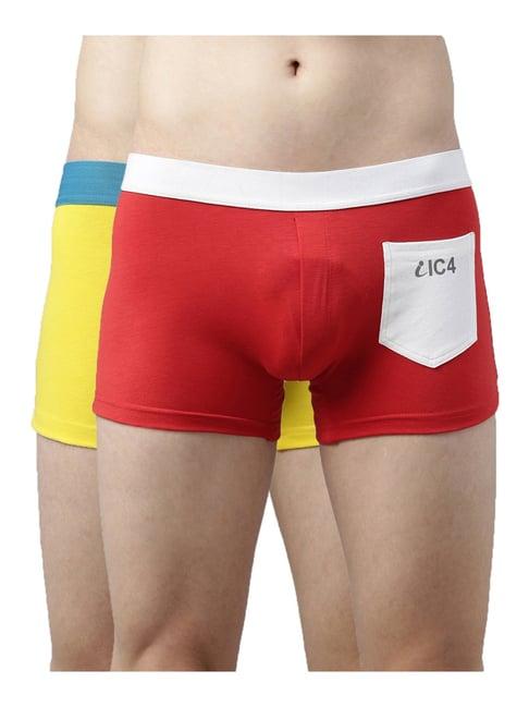 ic4 red & yellow trunks - pack of 2