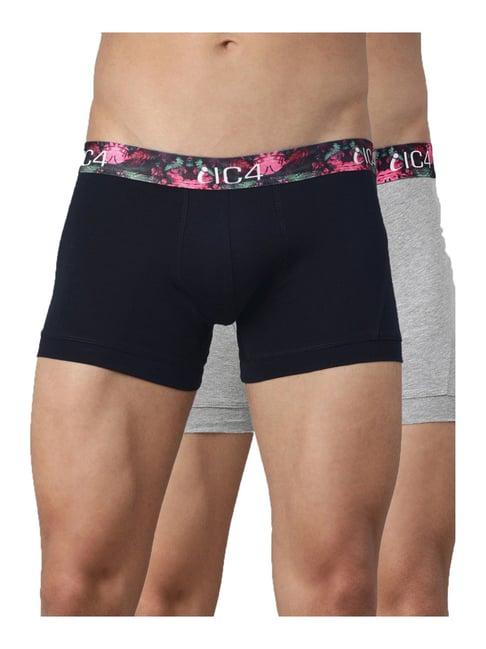 ic4 navy & grey trunks - pack of 2