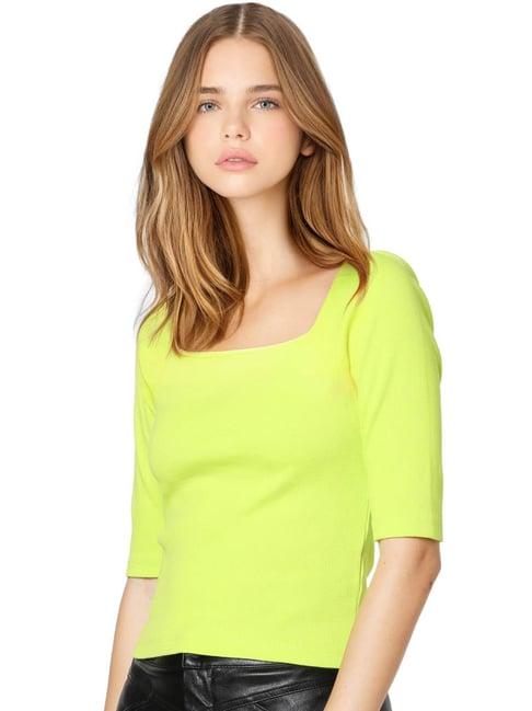 only neon green cotton t-shirt