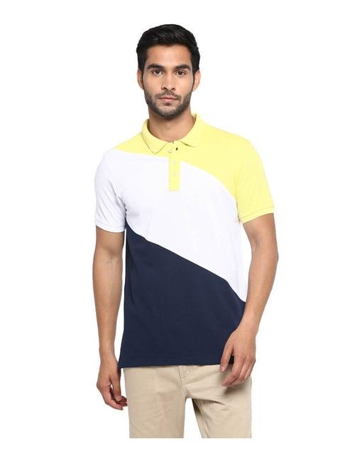 red chief multicolor colour-block polo t-shirt