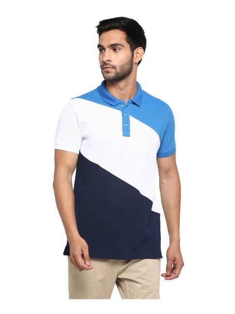 red chief multicolor colour-block polo t-shirt