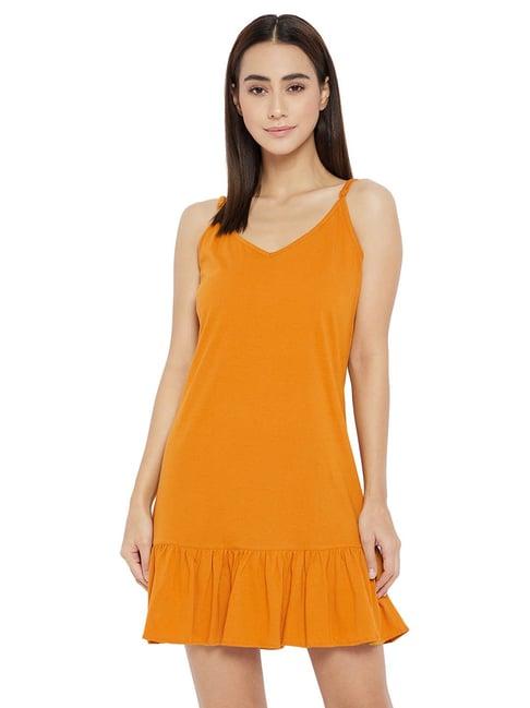 hypernation yellow cotton night dress