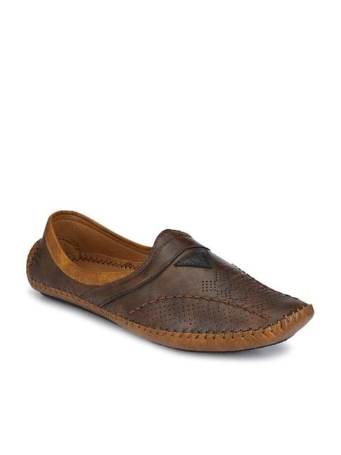 walkstyle by el paso men's brown casual slip-ons