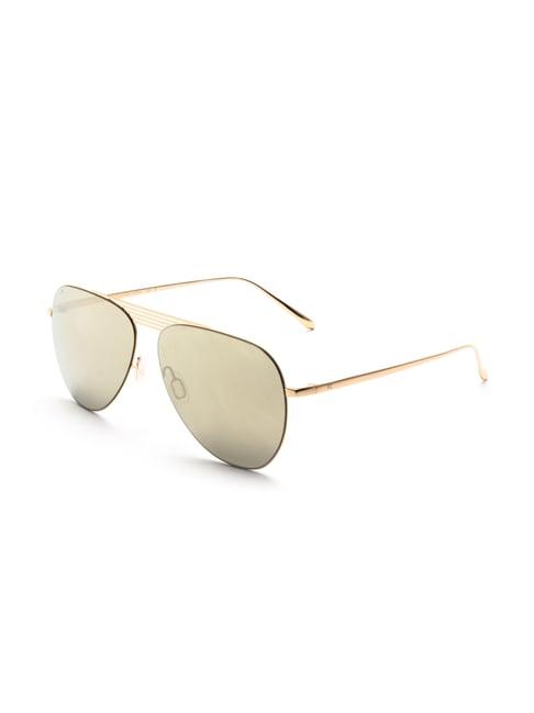 french connection fc424 gold mirrored aviator