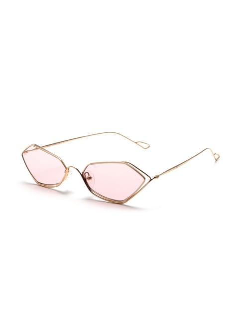 french connection fc7572 pink rectangular sunglasses