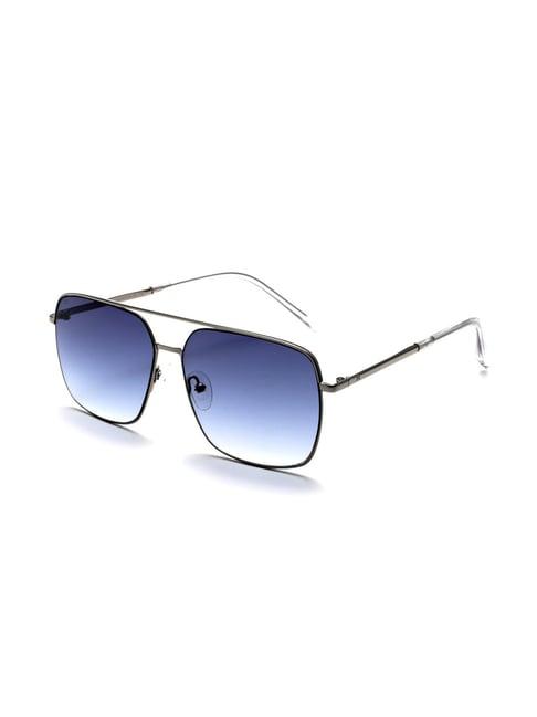 french connection fc7575 blue gradient square sunglasses