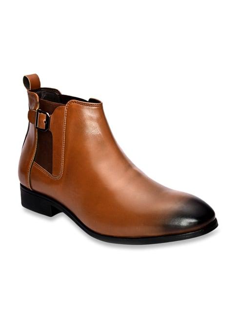 san frissco men's tan chelsea boots