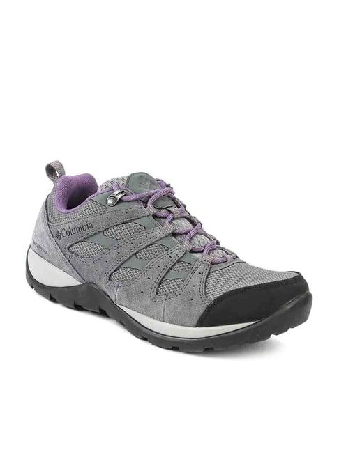 columbia women's redmond v2 wp grey hiking shoes