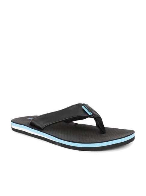 united colors of benetton men's black flip flops