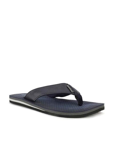 united colors of benetton men's navy flip flops