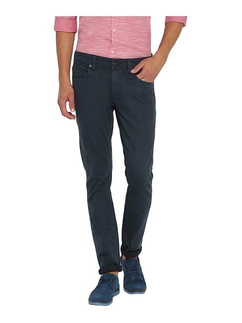 basics blue super skinny fit low rise jeans