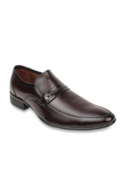 regal men's maroon formal slip-ons