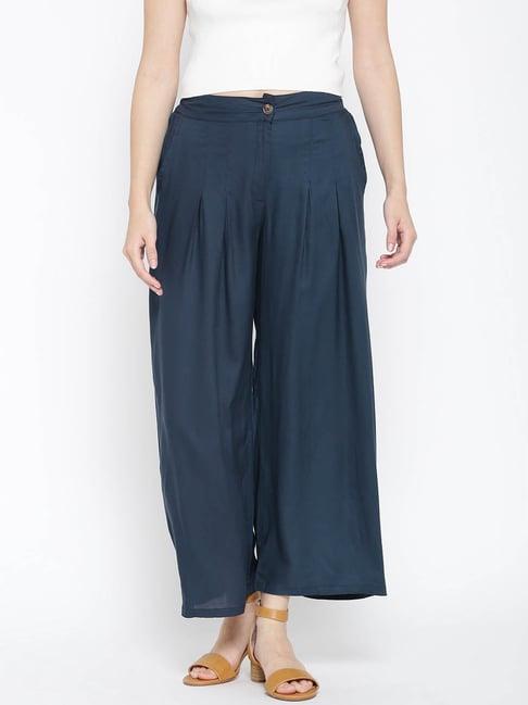 sera blue regular fit palazzos