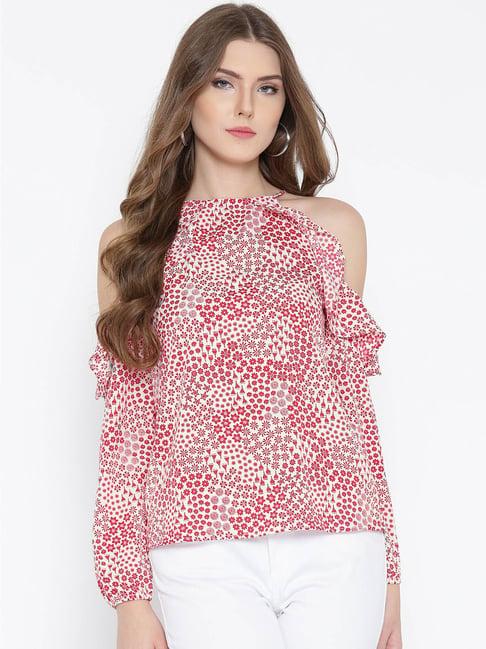 sera red printed top