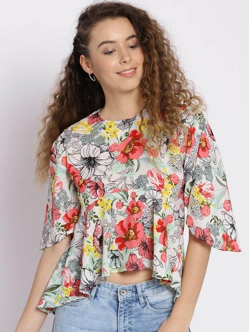 sera multicolor floral print top