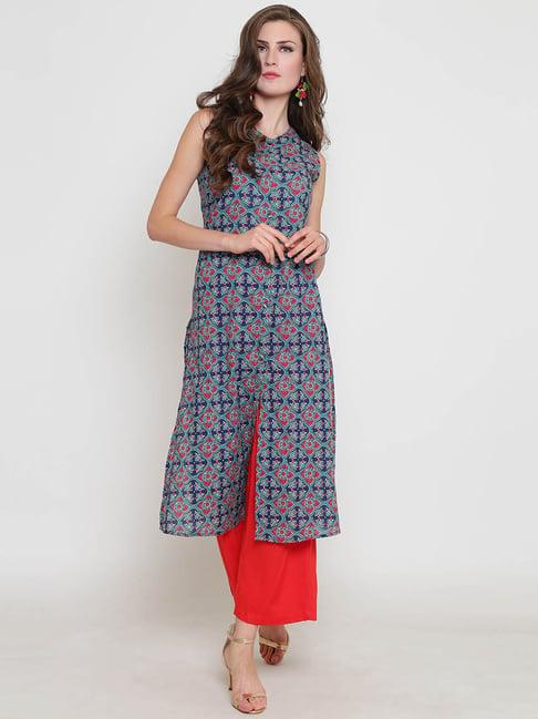 sera multicolor printed kurta with palazzos