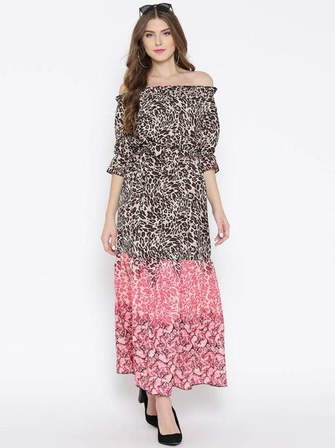 sera multicolor animal print dress