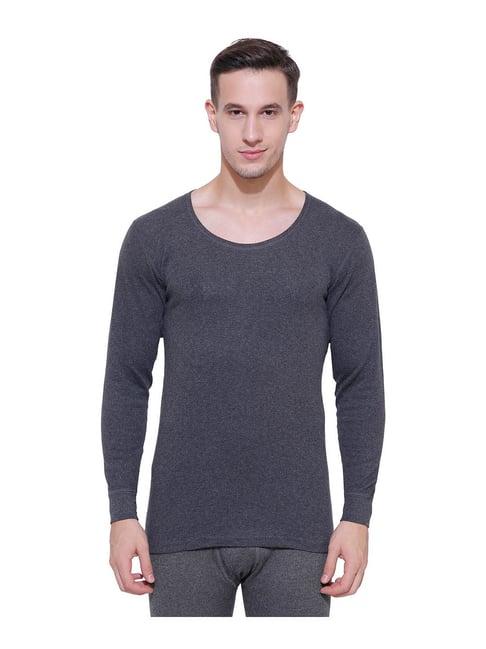 bodycare insider grey melange regular fit thermal top