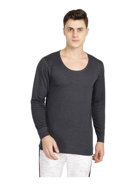 bodycare insider navy melange regular fit thermal top