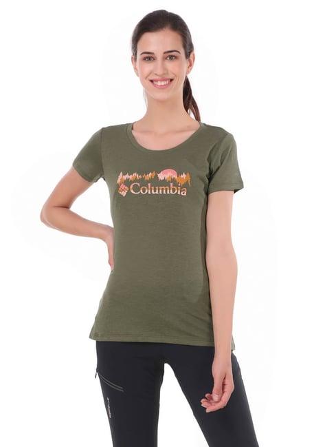 columbia green daisy days ss graphic t-shirt