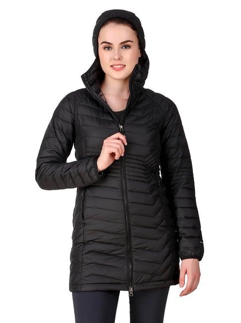 columbia black omni-heat reflective powder lite mid jacket