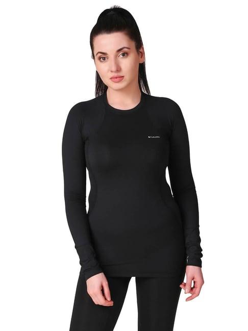 columbia black omni-heat reflective midweight stretch long sleeve top