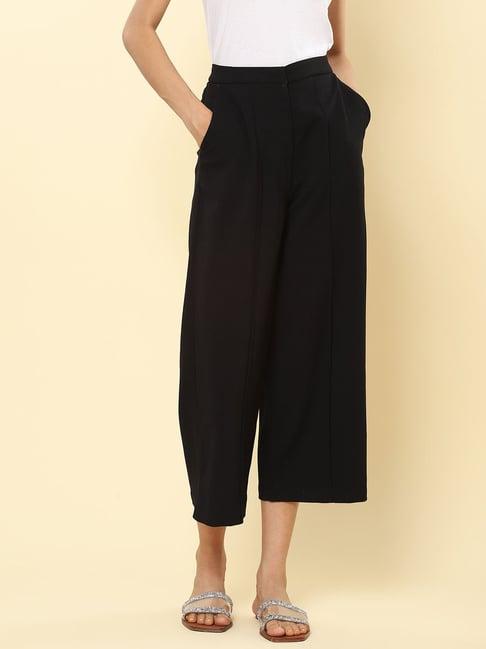 label ritu kumar black regular fit pants