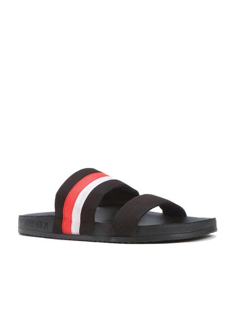 forever 21 men's red slides