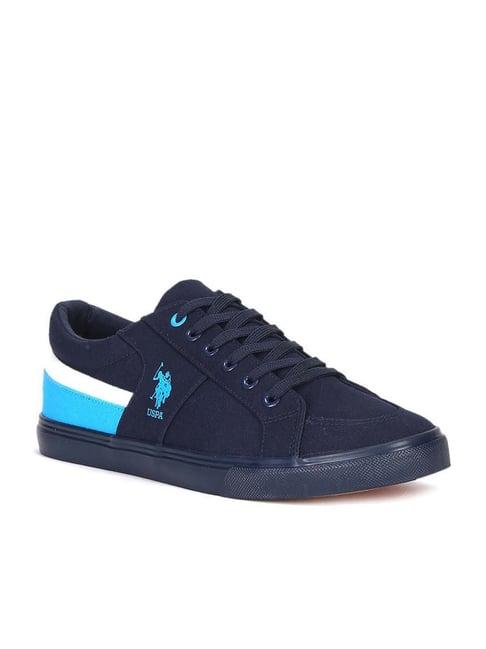 u.s. polo assn. men's clarkin blue casual sneakers