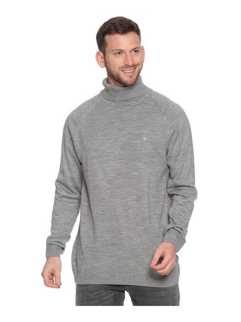 venitian- forbidden clothing light grey regular fit sweater