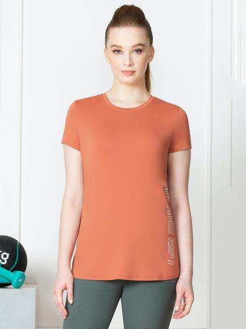 van heusen orange t-shirt