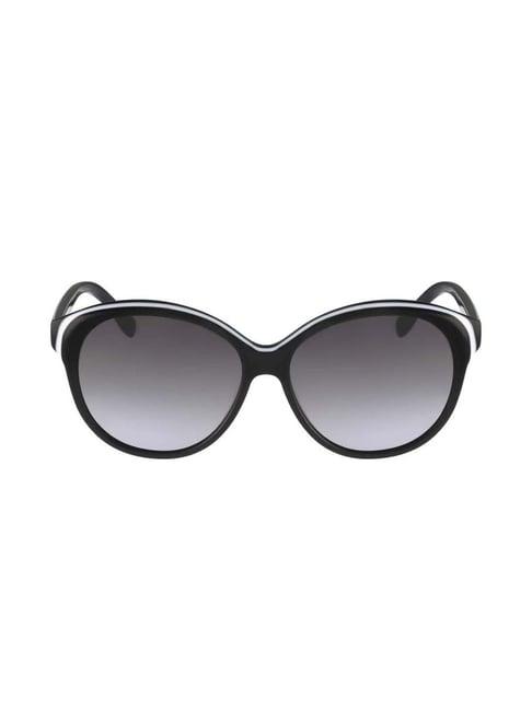 lacoste la748 grey gradient oval sunglasses